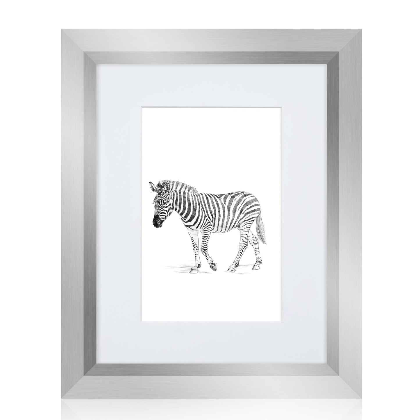 Masdun Metallica 50x70cm Photo Frame - Silver - Wildlife