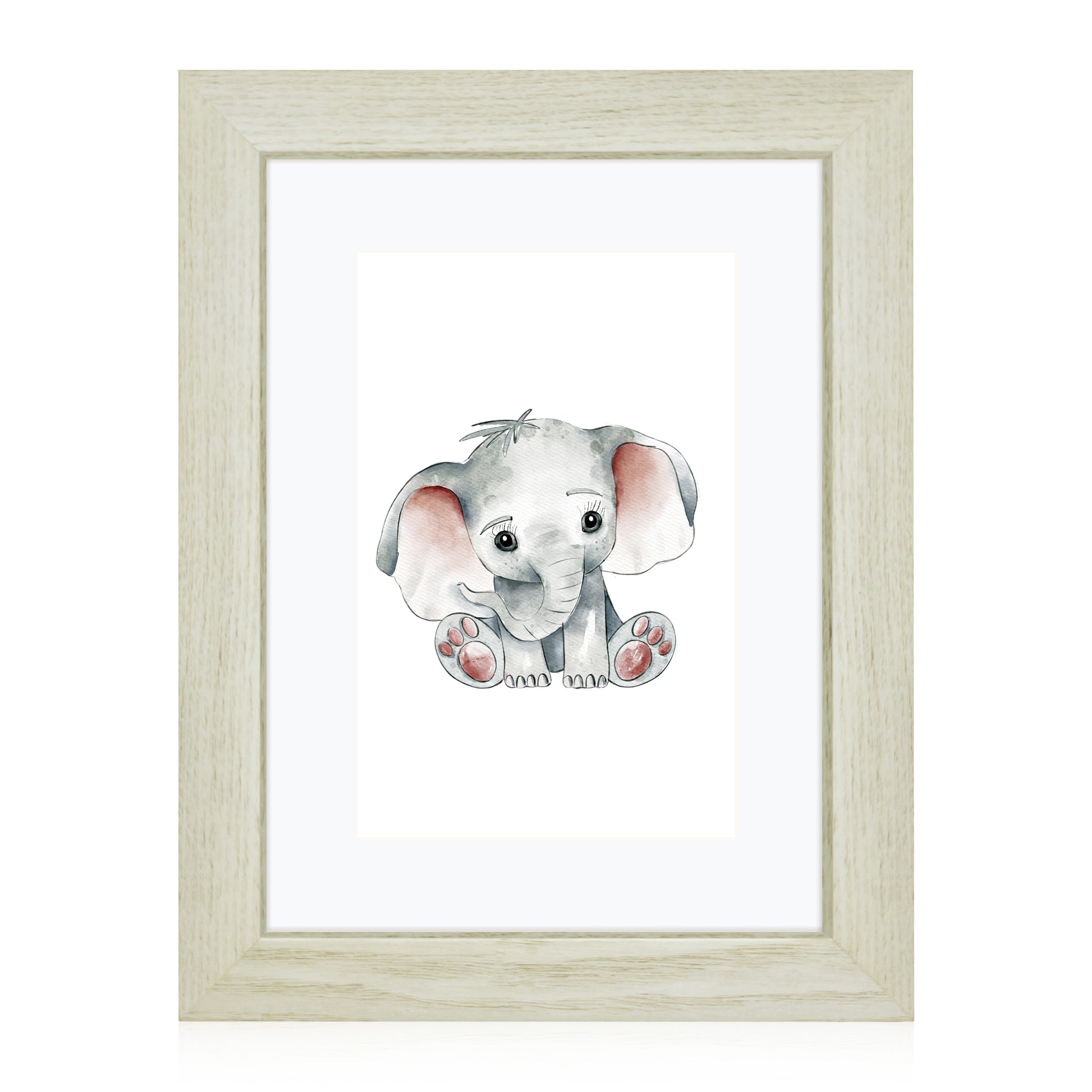 Masdun Modern A4 Photo Frame - White - Nursery