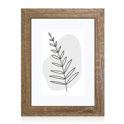 Masdun Modern 30x45cm Photo Frame - Medium Brown - Minimal
