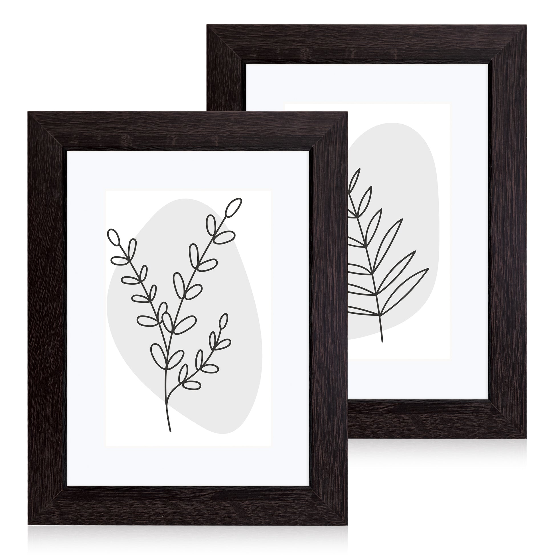 Masdun Modern A4/Certificate Photo Frame - Dark Brown - Minimal