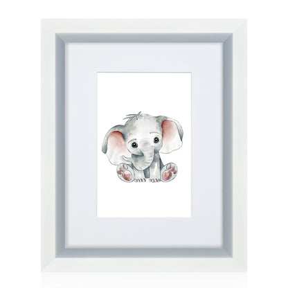 Masdun Metallica A4 Photo Frame - White - Nursery
