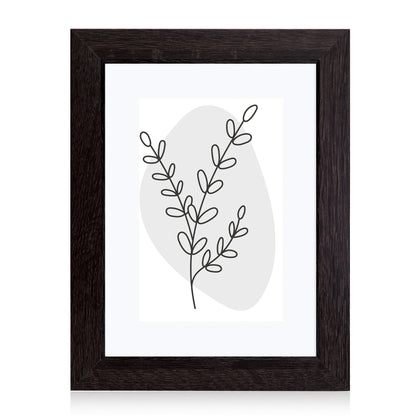 Masdun Modern A4 Photo Frame - Dark Brown - Minimal