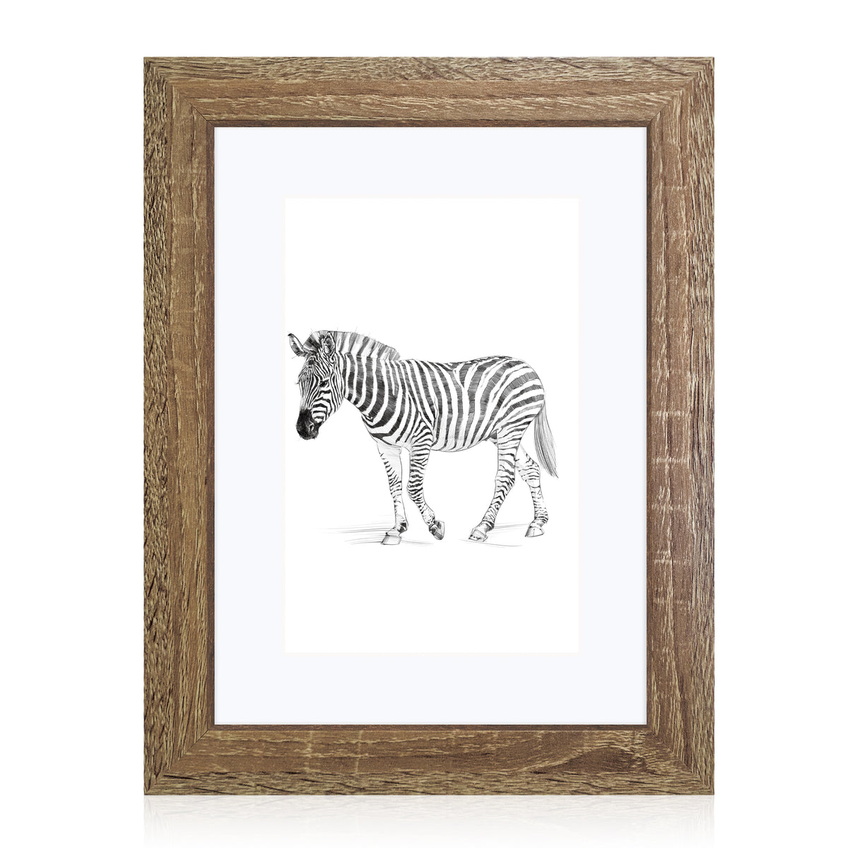 Masdun Modern 30x45cm Photo Frame - Medium Brown - Wildlife