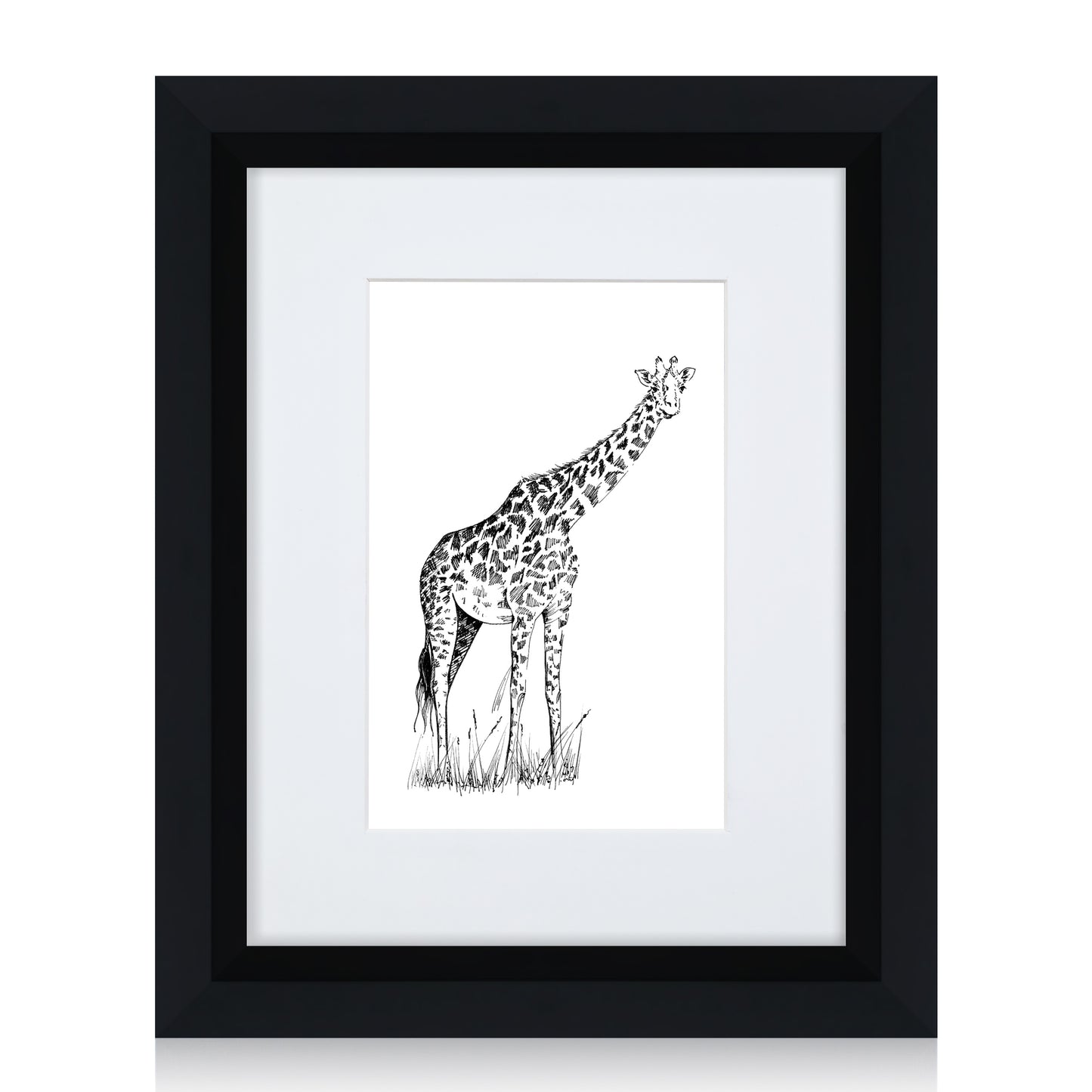 Masdun Metallica A4/Certificate Photo Frame - Black - Wildlife