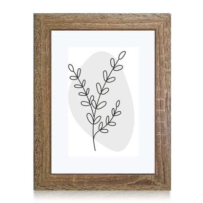 Masdun Modern A4 Photo Frame - Medium Brown - Minimal