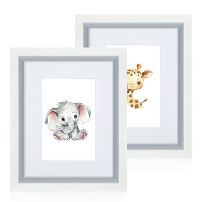 Masdun Metallica 50x70cm Photo Frame - White - Nursery