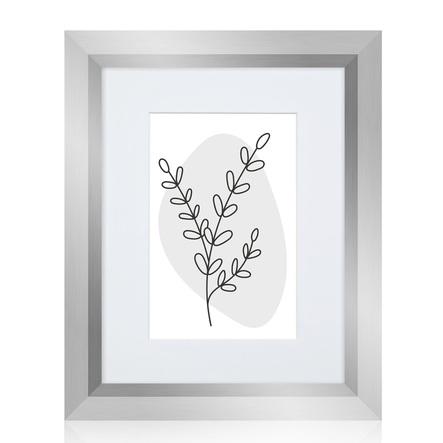Masdun Metallica 50x70cm Photo Frame - Silver - Minimal