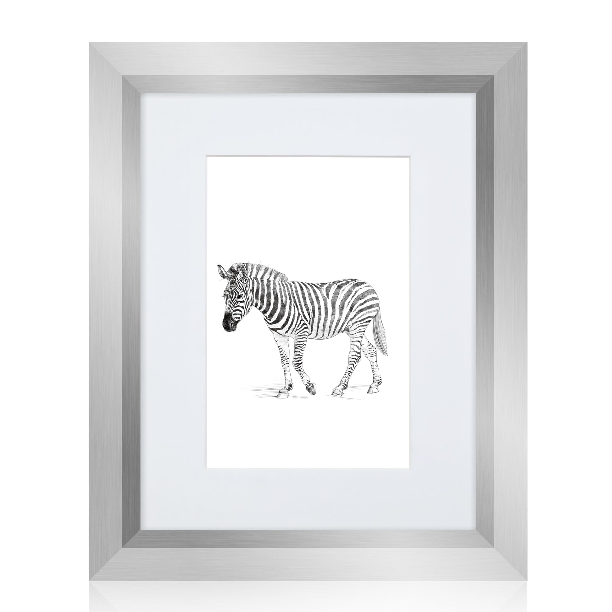 Masdun Metallica A4/Certificate Photo Frame - Silver - Wildlife
