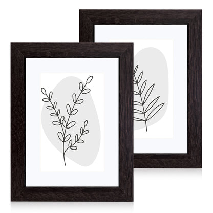 Masdun Modern 30x45cm Photo Frame - Dark Brown - Minimal