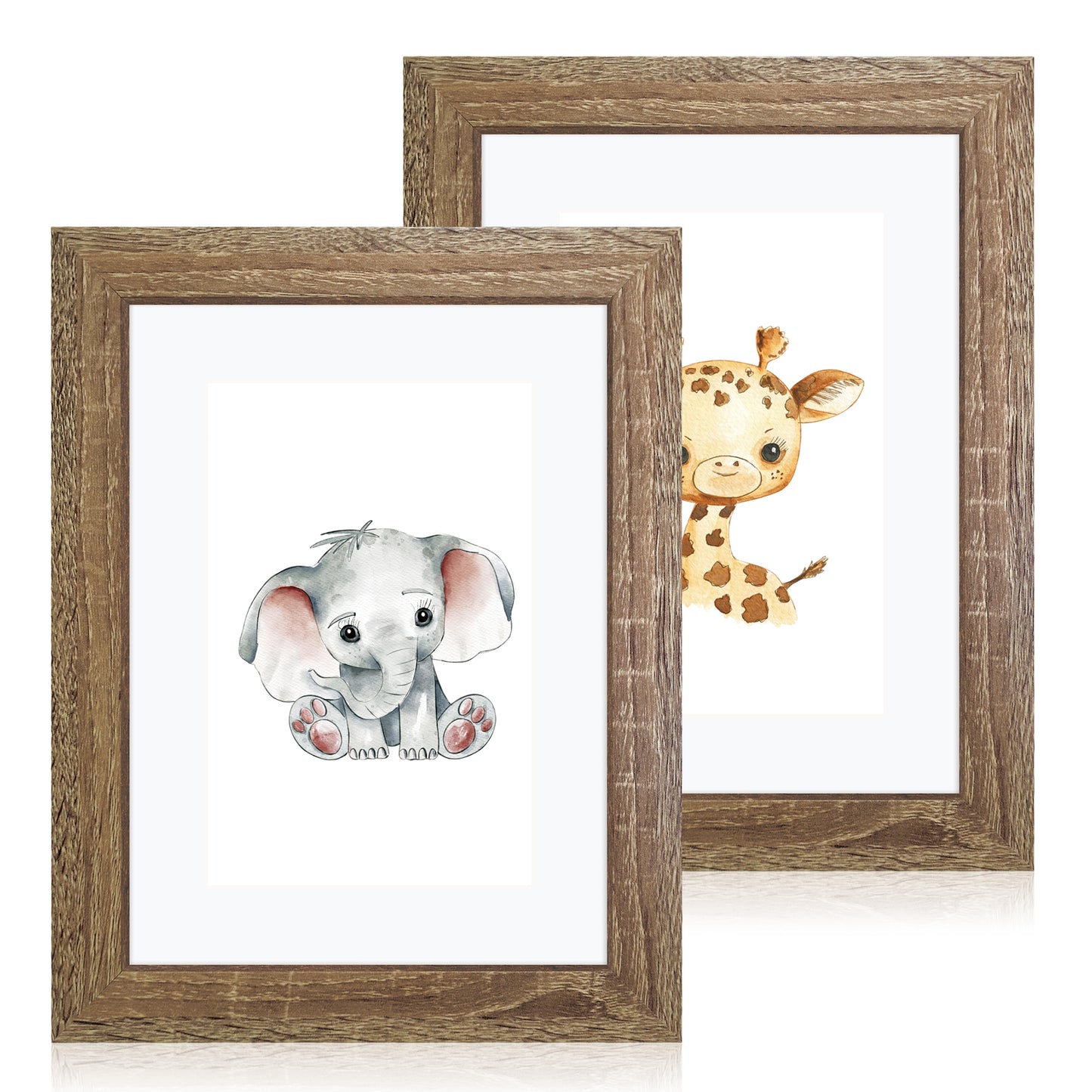 Masdun Modern A4/Certificate Photo Frame - Medium Brown - Nursery