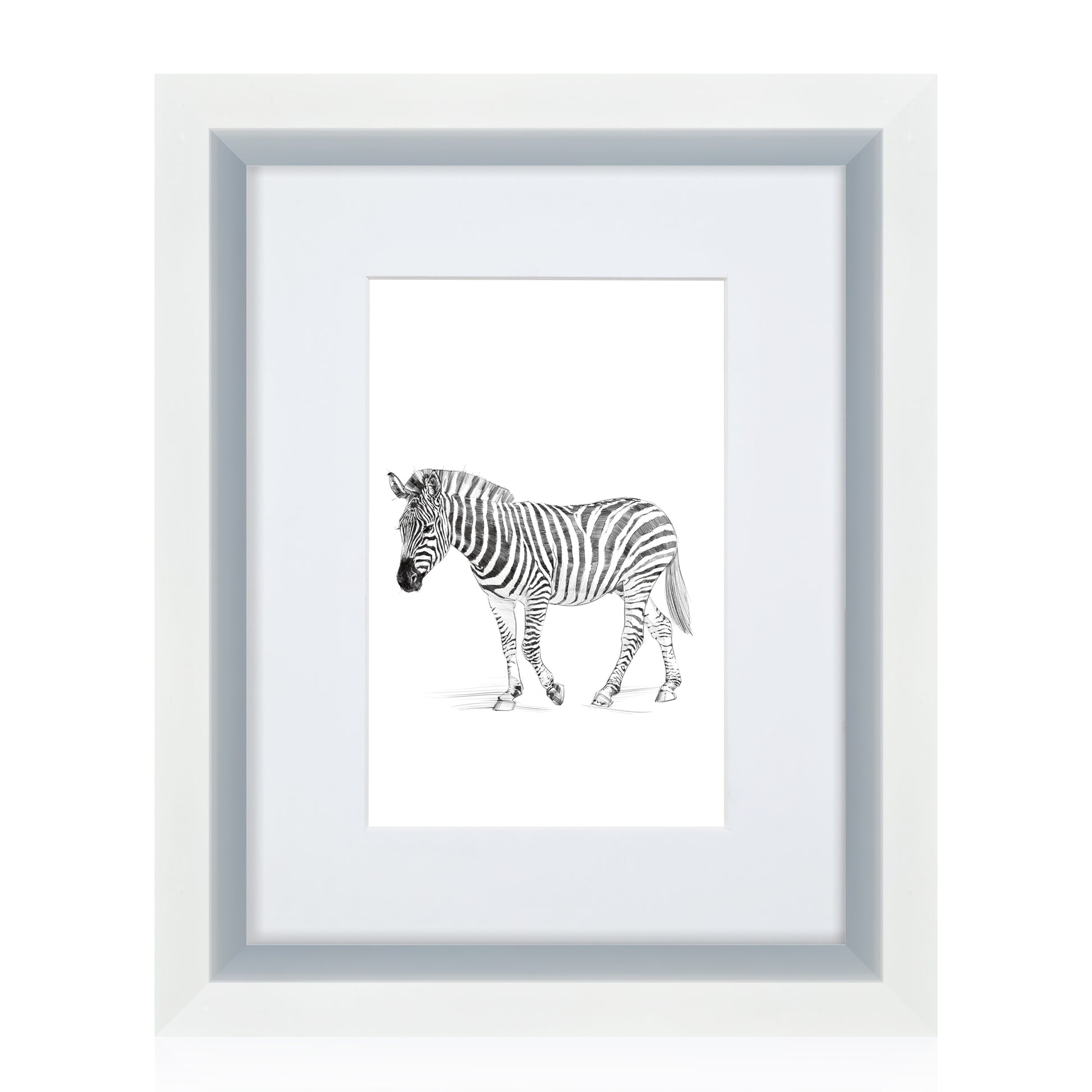 Masdun Metallica A4 Photo Frame - White - Wildlife