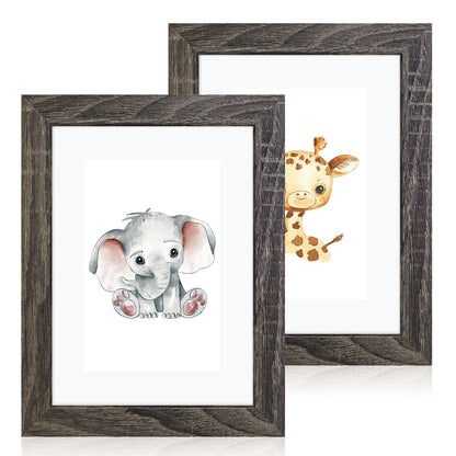 Masdun Modern 30x45cm Photo Frame - Dark Grey - Nursery