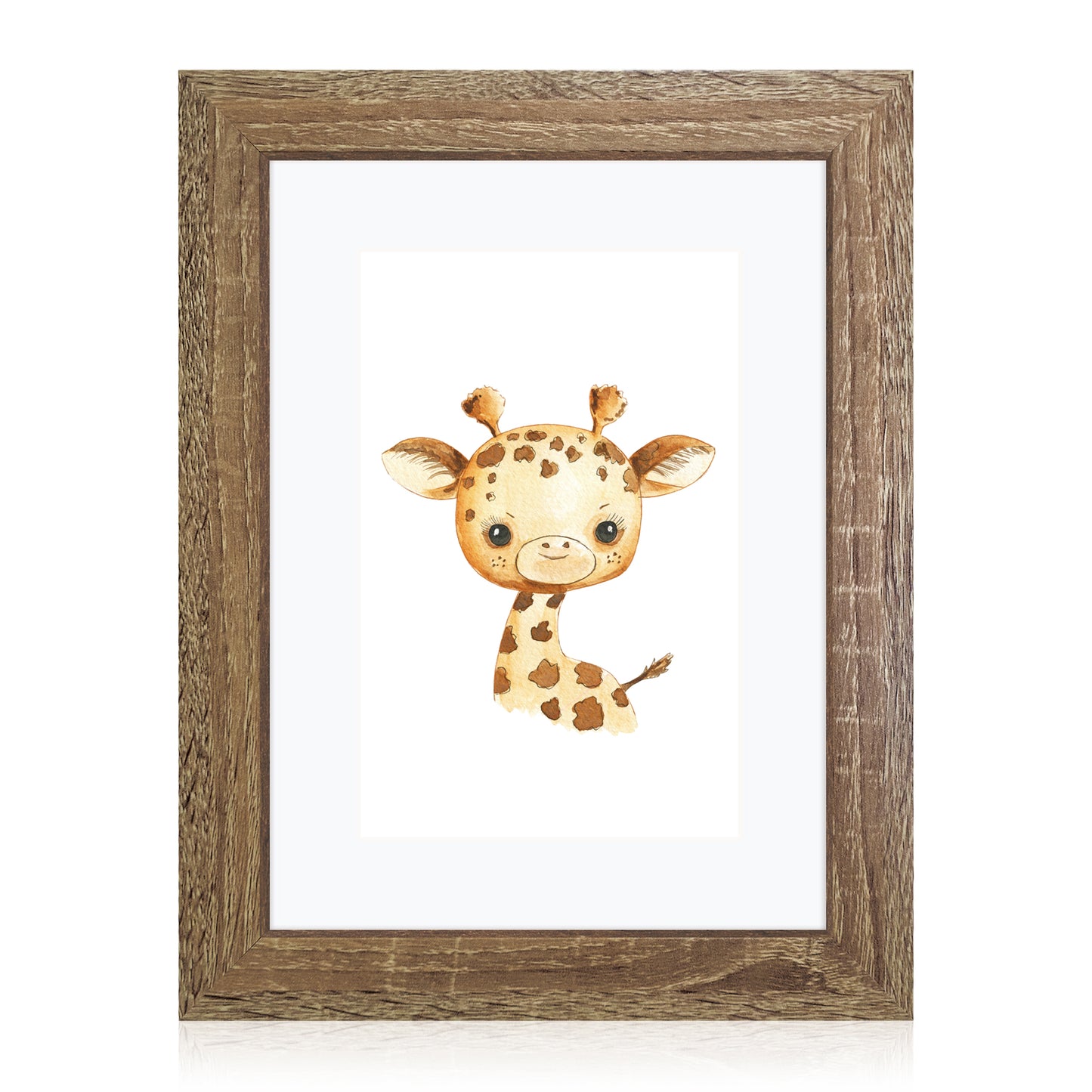 Masdun Modern A4/Certificate Photo Frame - Medium Brown - Nursery