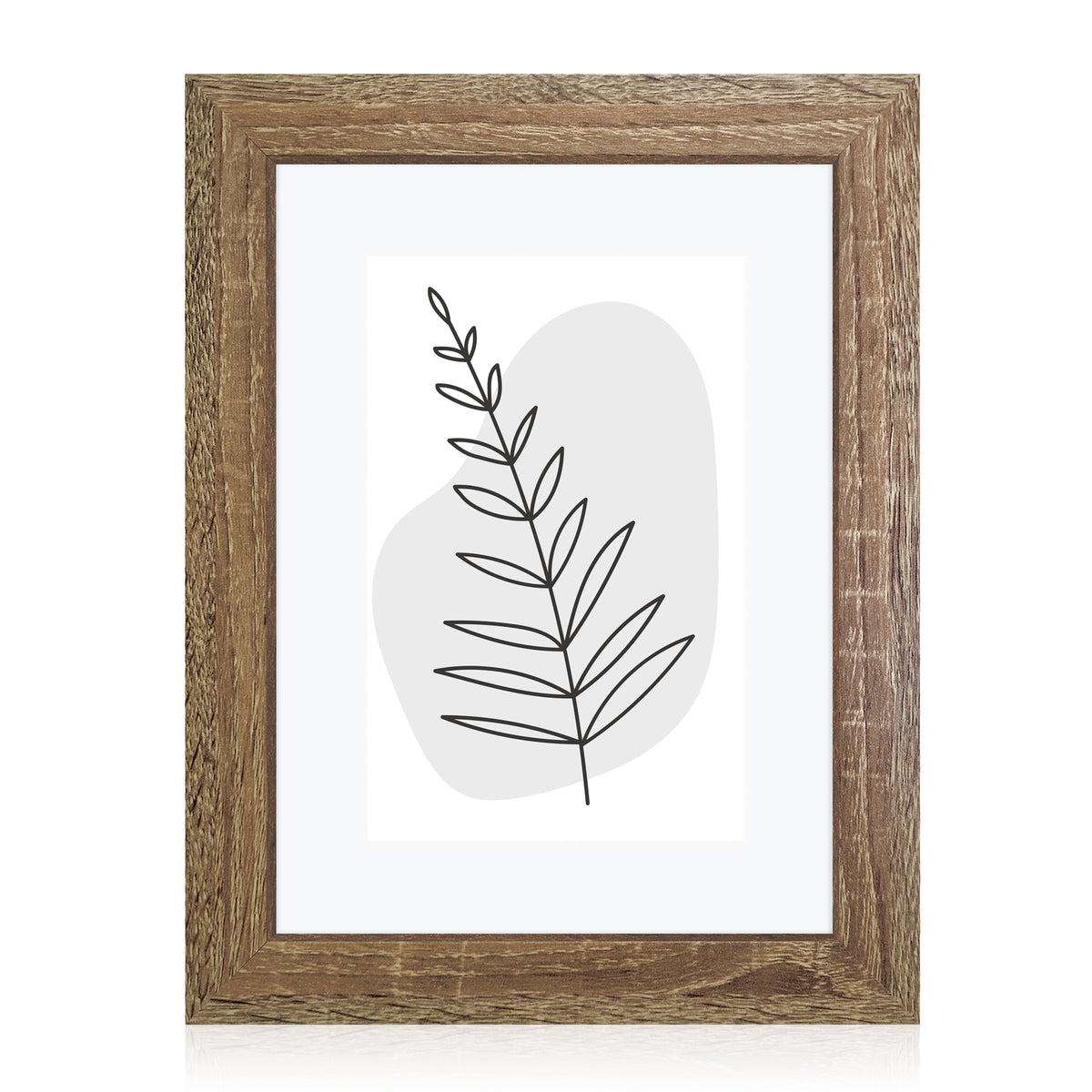 Masdun Modern A5 Photo Frame - Medium Brown - Minimal